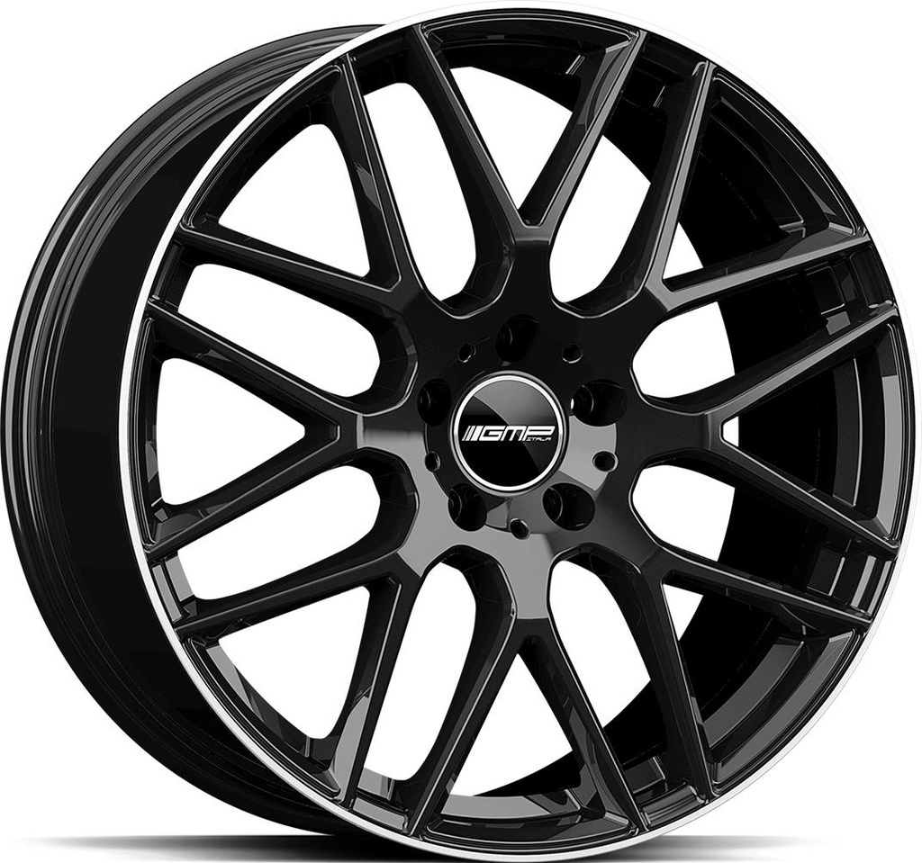 GMP BERGHEM BLACK DIAM LIP 10x22 5/112 ET50 CB66.6