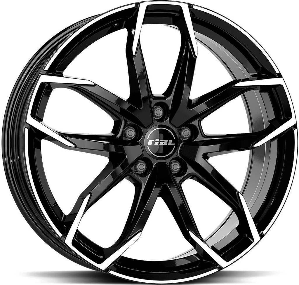 RIAL LUCCA DIAM BLACK POL 8x20 5/112 ET40 CB70.1