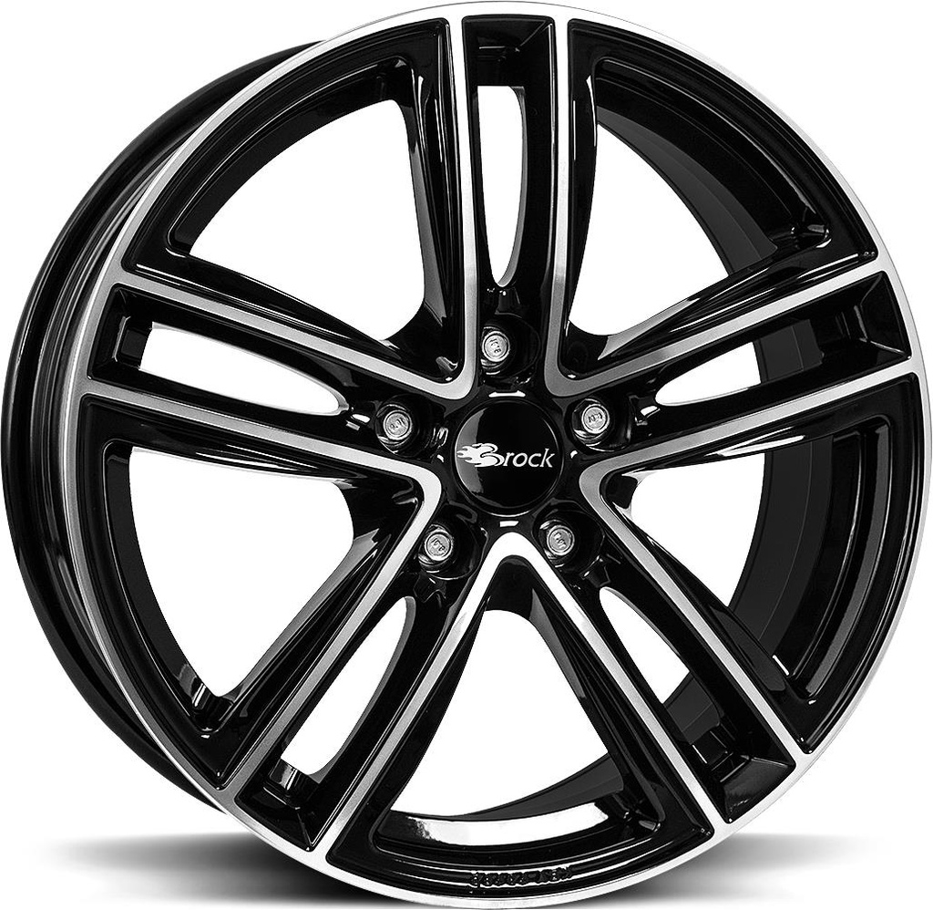 BROCK RC27 BLACK FULL POL 7x18 5/112 ET22 CB66.7