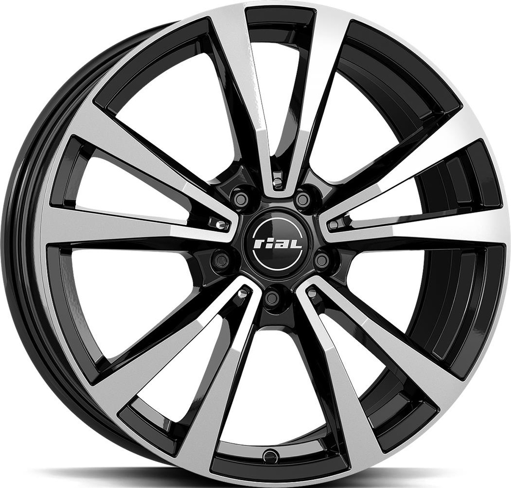 RIAL M12X DIAM BLACK POL 8x19 5/112 ET61 CB66.6