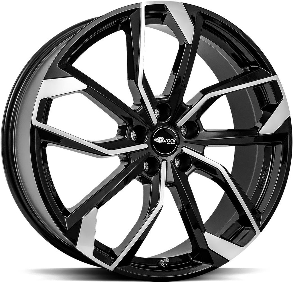 BROCK RC34 BLACK FULL POL 8x18 5/108 ET42 CB63.4